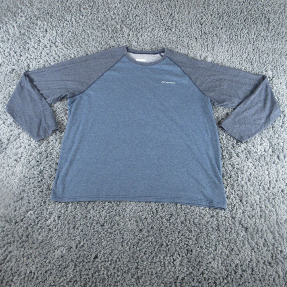 Columbia Shirt Mens XXL Blue Omni-Wick Long Sleeve Pullover